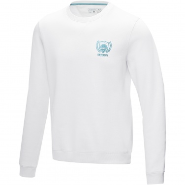 Logo trade corporate gift photo of: Jasper men’s organic recycled crewneck sweater