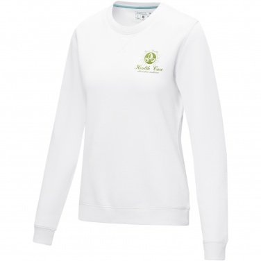 Logo trade promotional giveaways image of: Jasper women’s organic recycled crewneck sweater