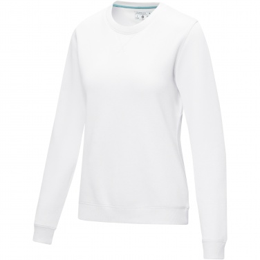 Logo trade corporate gift photo of: Jasper women’s organic recycled crewneck sweater