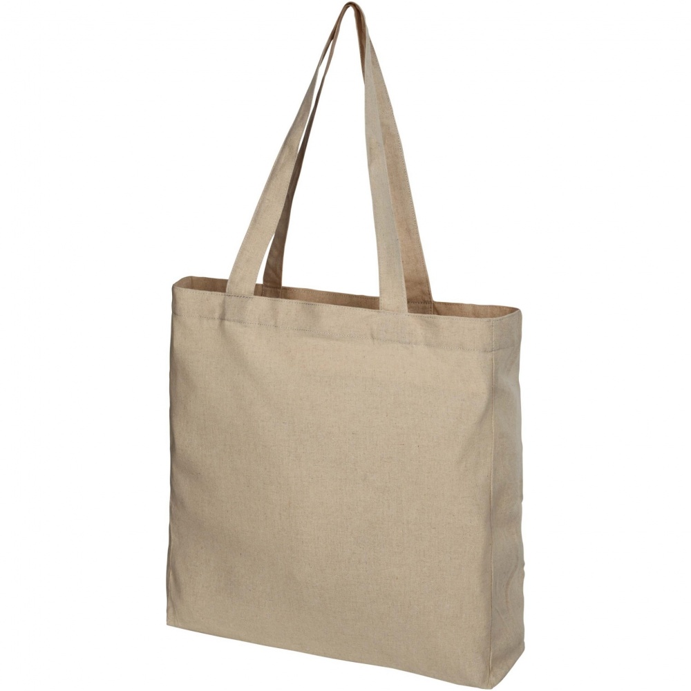 Logotrade promotional gift picture of: Pheebs 210 g/m² recycled gusset tote bag 13L