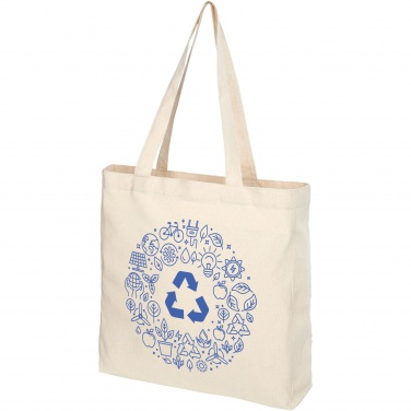 Logo trade promotional merchandise image of: Pheebs 210 g/m² recycled gusset tote bag 13L