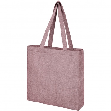 Logo trade promotional products image of: Pheebs 210 g/m² recycled gusset tote bag 13L