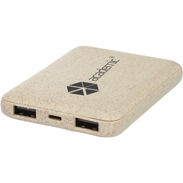 Logotrade corporate gift picture of: Asama 5000 mAh wheat straw power bank