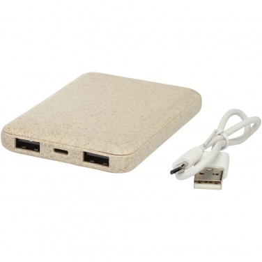 Logotrade promotional giveaway picture of: Asama 5000 mAh wheat straw power bank