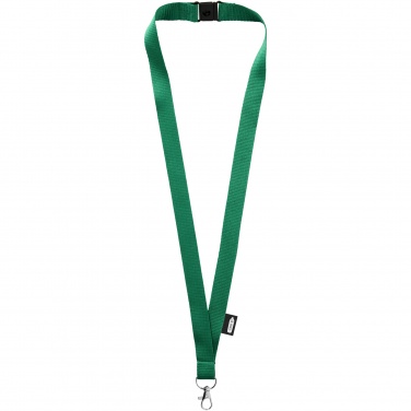 Logo trade promotional item photo of: Tom recycled PET lanyard with breakaway closure