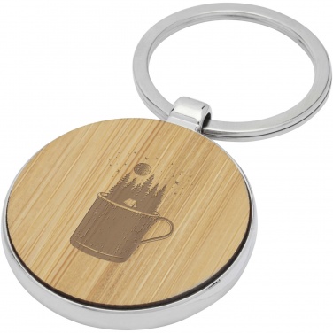 Logotrade advertising products photo of: Nino bamboo round keychain