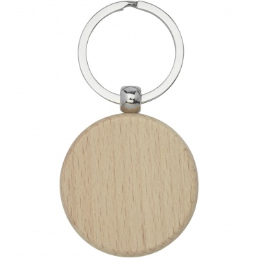 Logotrade promotional merchandise picture of: Giovanni beech wood round keychain