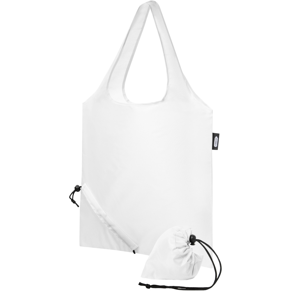 Logo trade corporate gift photo of: Sabia RPET foldable tote bag 7L