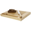 Pao bamboo cutting board with knife, Natural / Silver