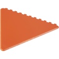 Frosty triangular recycled plastic ice scraper, Orange