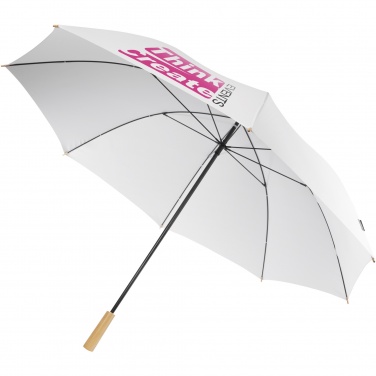 Logo trade promotional giveaways image of: Romee 30'' windproof recycled PET golf umbrella