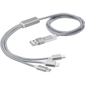 Versatile 5-in-1 charging cable, Silver