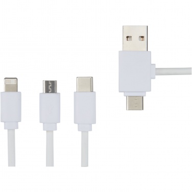 Logo trade promotional items image of: Pure 5-in-1 charging cable with antibacterial additive