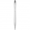 Honua recycled PET ballpoint pen , Solid black / Transparent clear