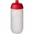 HydroFlex™ Clear 500 ml squeezy sport bottle, Red / Frosted clear