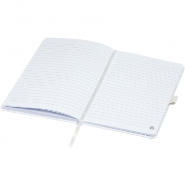 Logo trade business gift photo of: Honua A5 recycled paper notebook with recycled PET cover