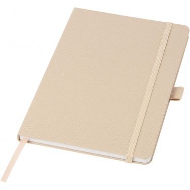 Logo trade promotional merchandise photo of: Honua A5 recycled paper notebook with recycled PET cover