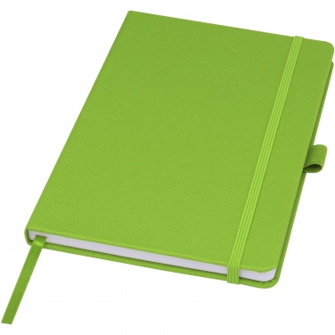 Logo trade promotional merchandise image of: Honua A5 recycled paper notebook with recycled PET cover