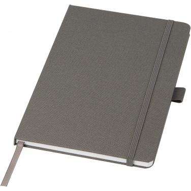 Logo trade corporate gift photo of: Honua A5 recycled paper notebook with recycled PET cover