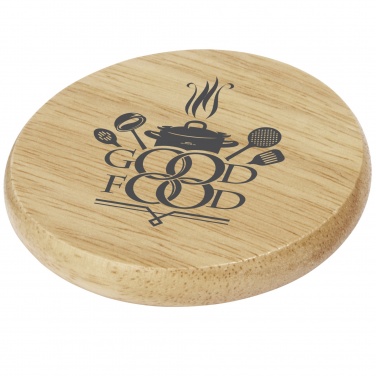 Logo trade advertising product photo of: Scoll wooden coaster with bottle opener