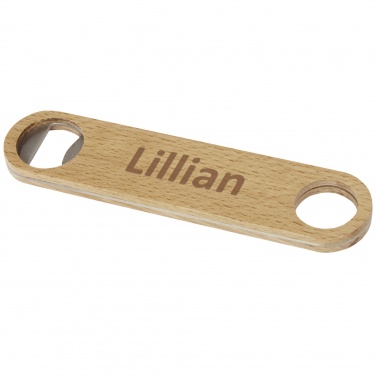 Logo trade promotional gift photo of: Origina wooden bottle opener