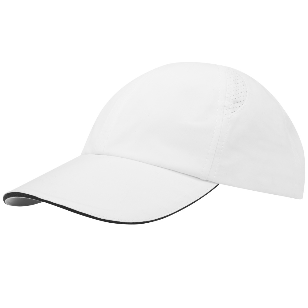 Logotrade advertising product image of: Morion 6 panel GRS recycled cool fit sandwich cap