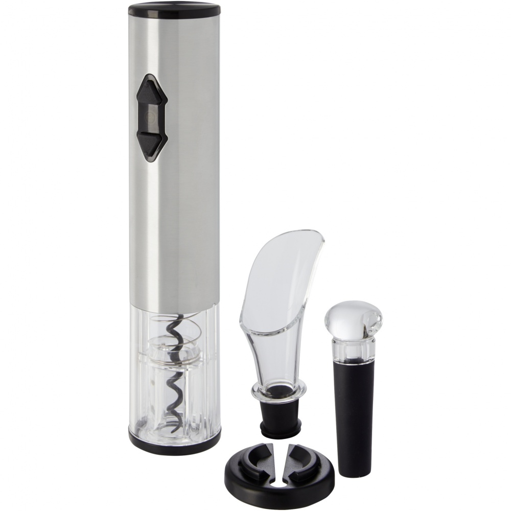 Logo trade promotional merchandise image of: Pino electric wine opener with wine tools