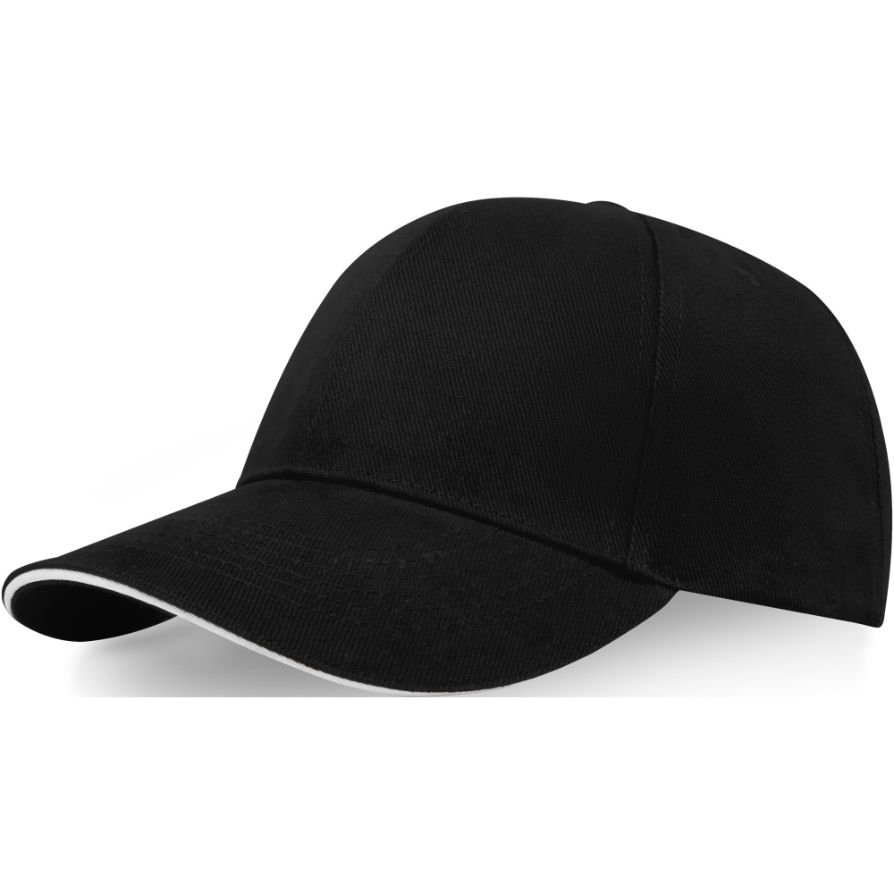 Logo trade advertising products image of: Topaz 6 panel GRS recycled sandwich cap