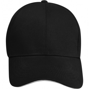 Logo trade corporate gifts image of: Topaz 6 panel GRS recycled sandwich cap