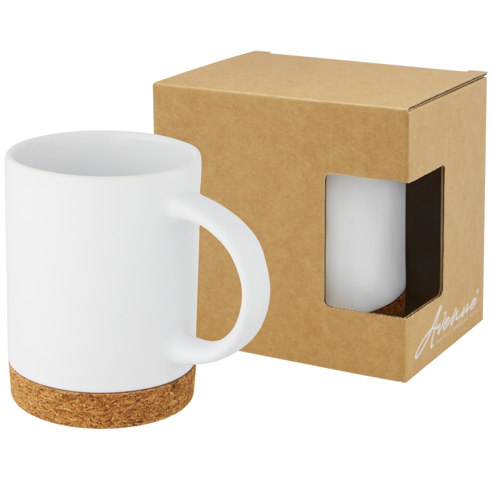 Logotrade advertising product image of: Neiva 425 ml ceramic mug with cork base