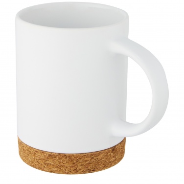 Logo trade promotional merchandise image of: Neiva 425 ml ceramic mug with cork base