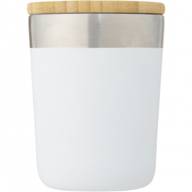 Logo trade advertising products picture of: Lagan 300 ml copper vacuum insulated stainless steel tumbler with bamboo lid