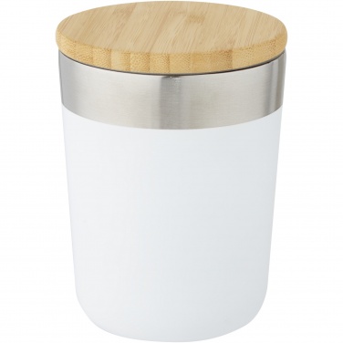 Logotrade corporate gift image of: Lagan 300 ml stainless steel tumbler with bamboo lid