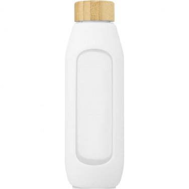 Logotrade promotional item picture of: Tidan 600 ml borosilicate glass bottle with silicone grip