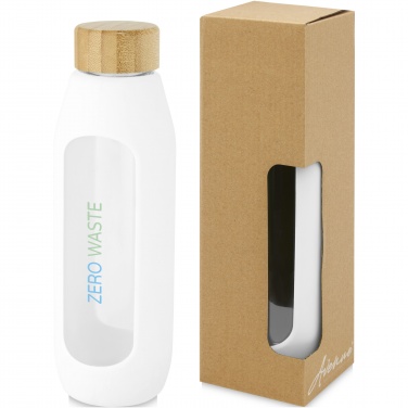 Logo trade promotional gift photo of: Tidan 600 ml borosilicate glass bottle with silicone grip