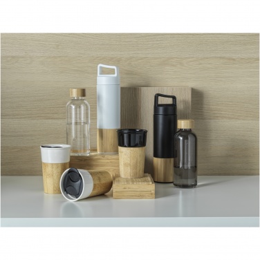 Logo trade promotional gift photo of: Torne 540 ml  stainless steel bottle with bamboo outer wall