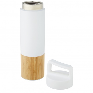 Logo trade promotional products image of: Torne 540 ml  stainless steel bottle with bamboo outer wall