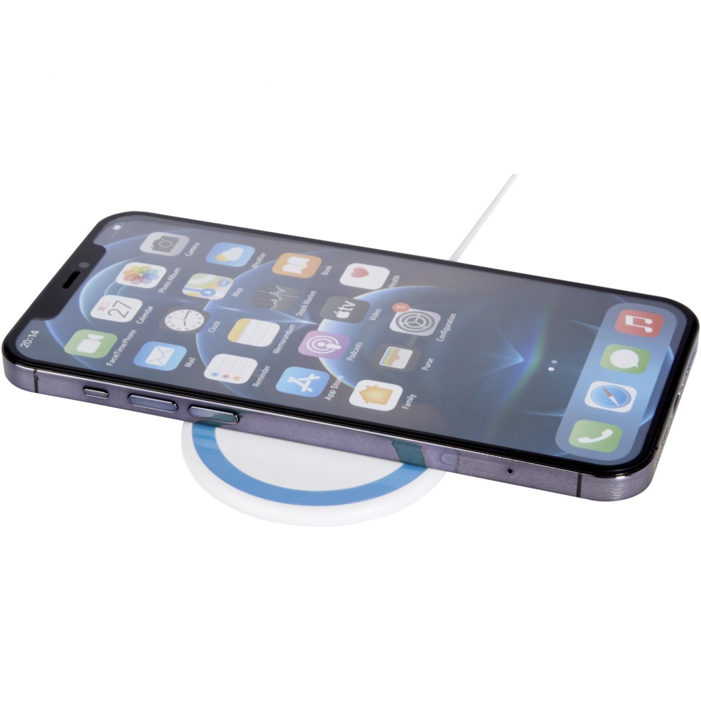 Logo trade promotional products image of: Peak 10W magnetic wireless charging pad