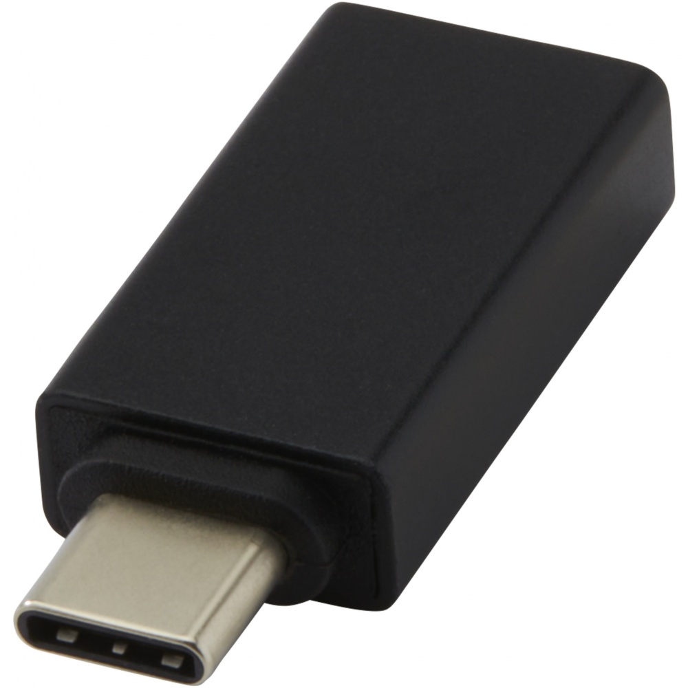 Logo trade promotional giveaways image of: ADAPT aluminum USB-C to USB-A 3.0 adapter