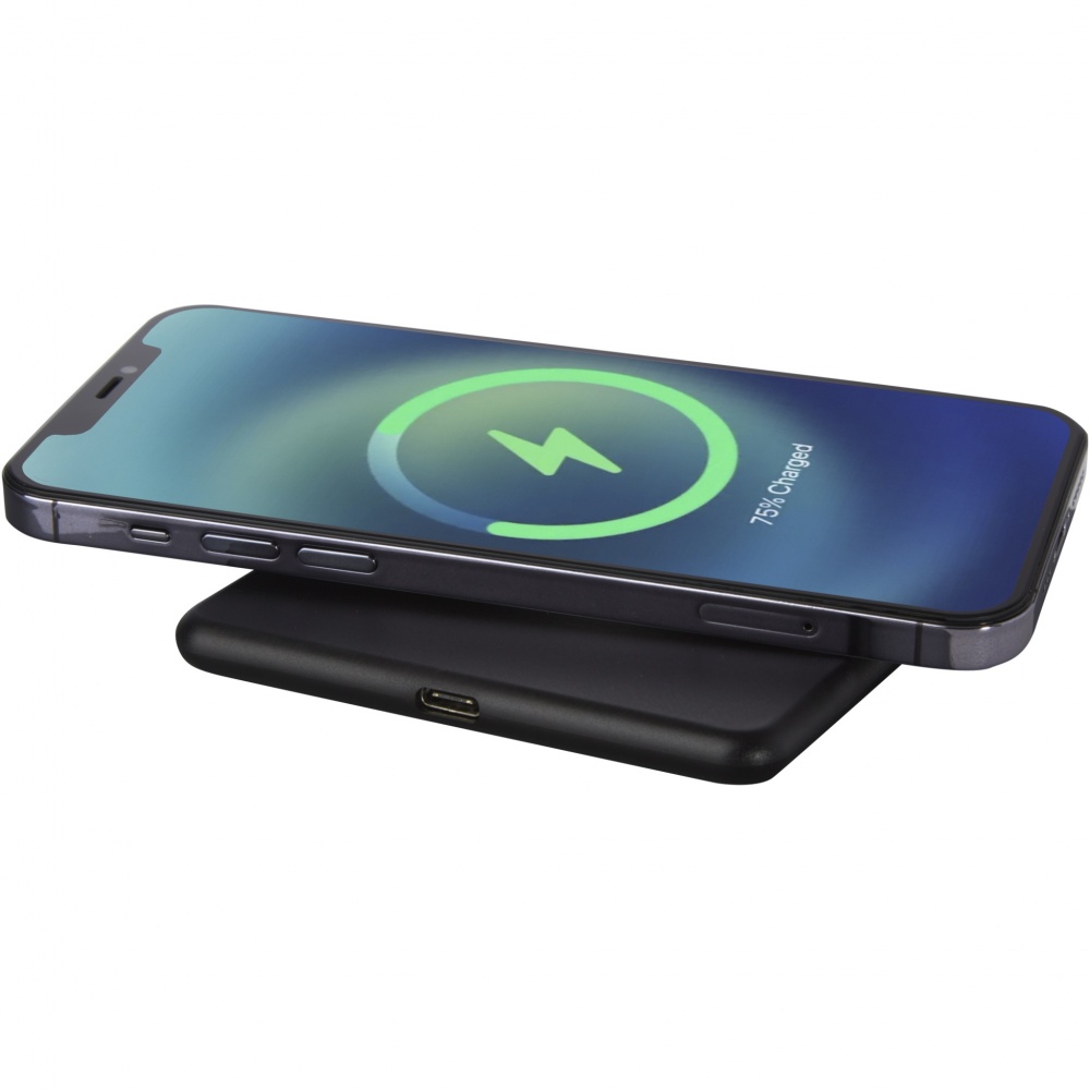 Logotrade business gift image of: Loop 10W recycled plastic wireless charging pad