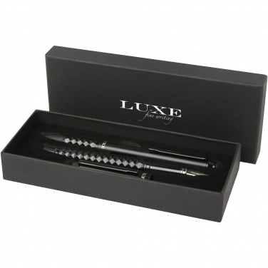 Logotrade promotional merchandise picture of: Tactical Dark duo pen gift box