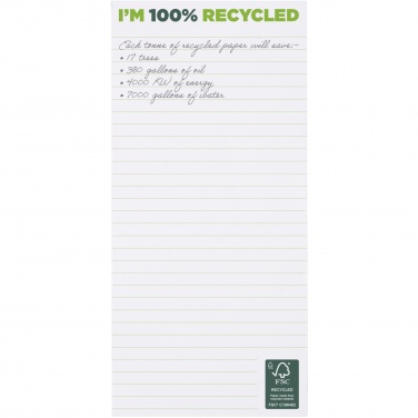 Logo trade advertising product photo of: Desk-Mate® 1/3 A4 recycled notepad