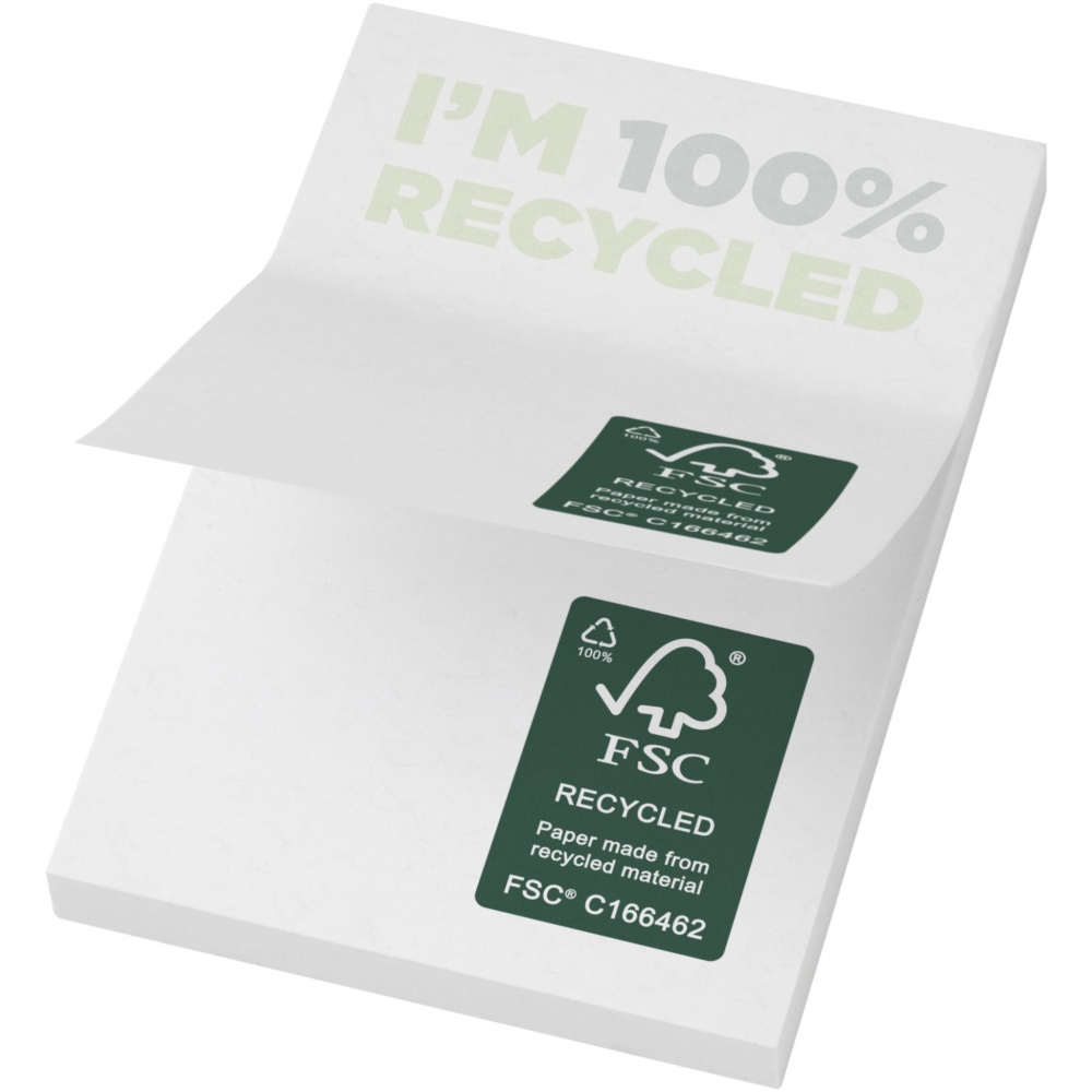 Logo trade advertising product photo of: Sticky-Mate® recycled sticky notes 50 x 75 mm