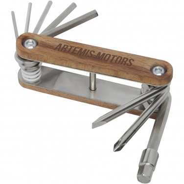 Logo trade corporate gifts picture of: Fixie 8-function wooden bicycle multi-tool