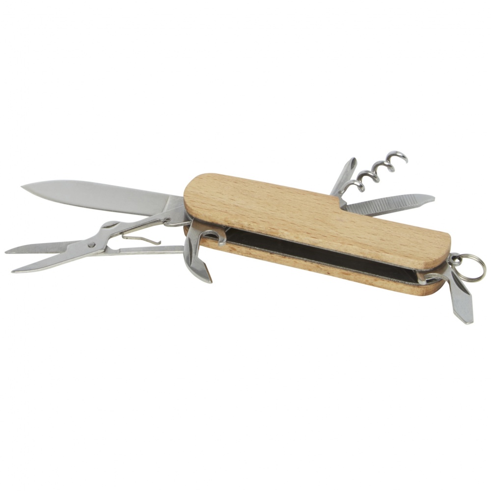 Logo trade promotional product photo of: Richard 7-function wooden pocket knife