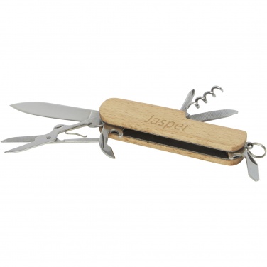 Logotrade promotional merchandise image of: Richard 7-function wooden pocket knife