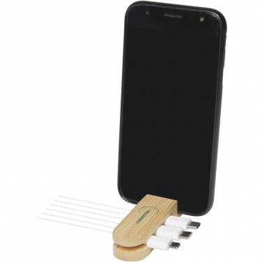 Logotrade promotional gift picture of: Edulis bamboo cable manager 