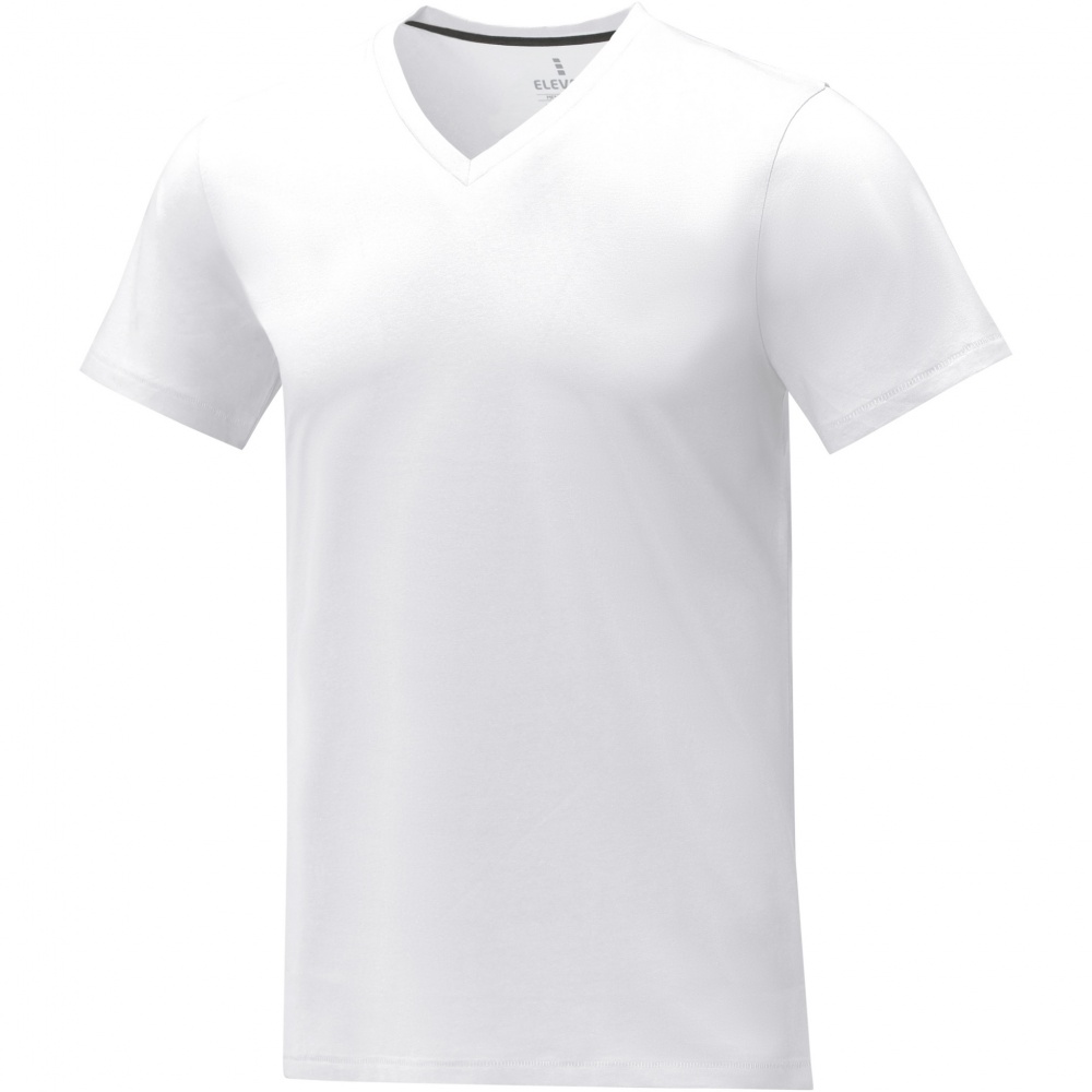 Logo trade promotional products picture of: Somoto short sleeve men's V-neck t-shirt 