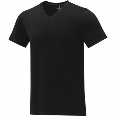 Logo trade business gift photo of: Somoto short sleeve men's V-neck t-shirt 