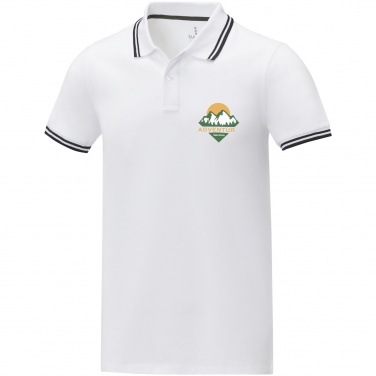 Logo trade promotional giveaway photo of: Amarago short sleeve men's tipping polo